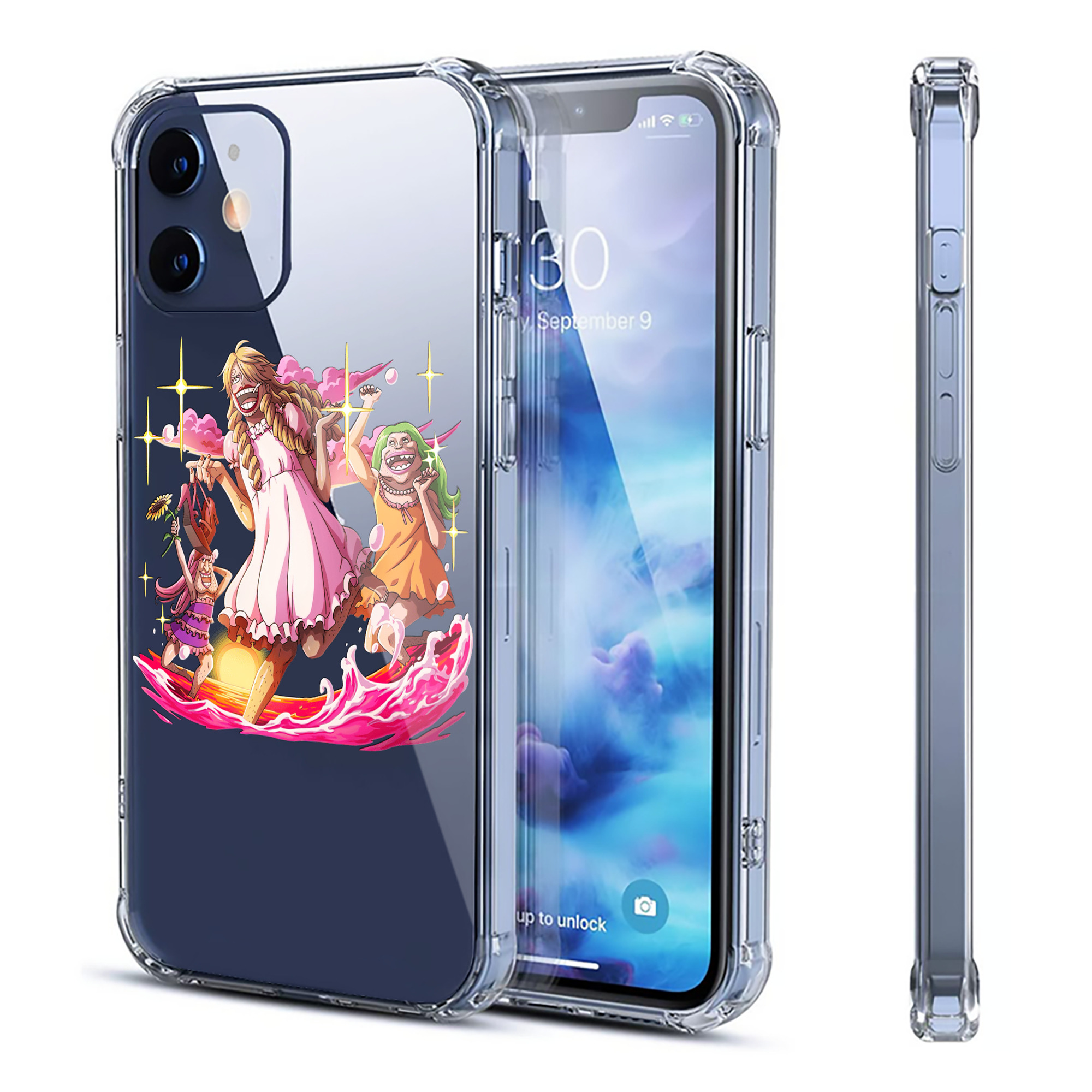 （画像用） ワンピース サンジ ONE PIECE Sanji 【iPhone 12シリーズ対応】透明スマホケース（クリアソフトケース）